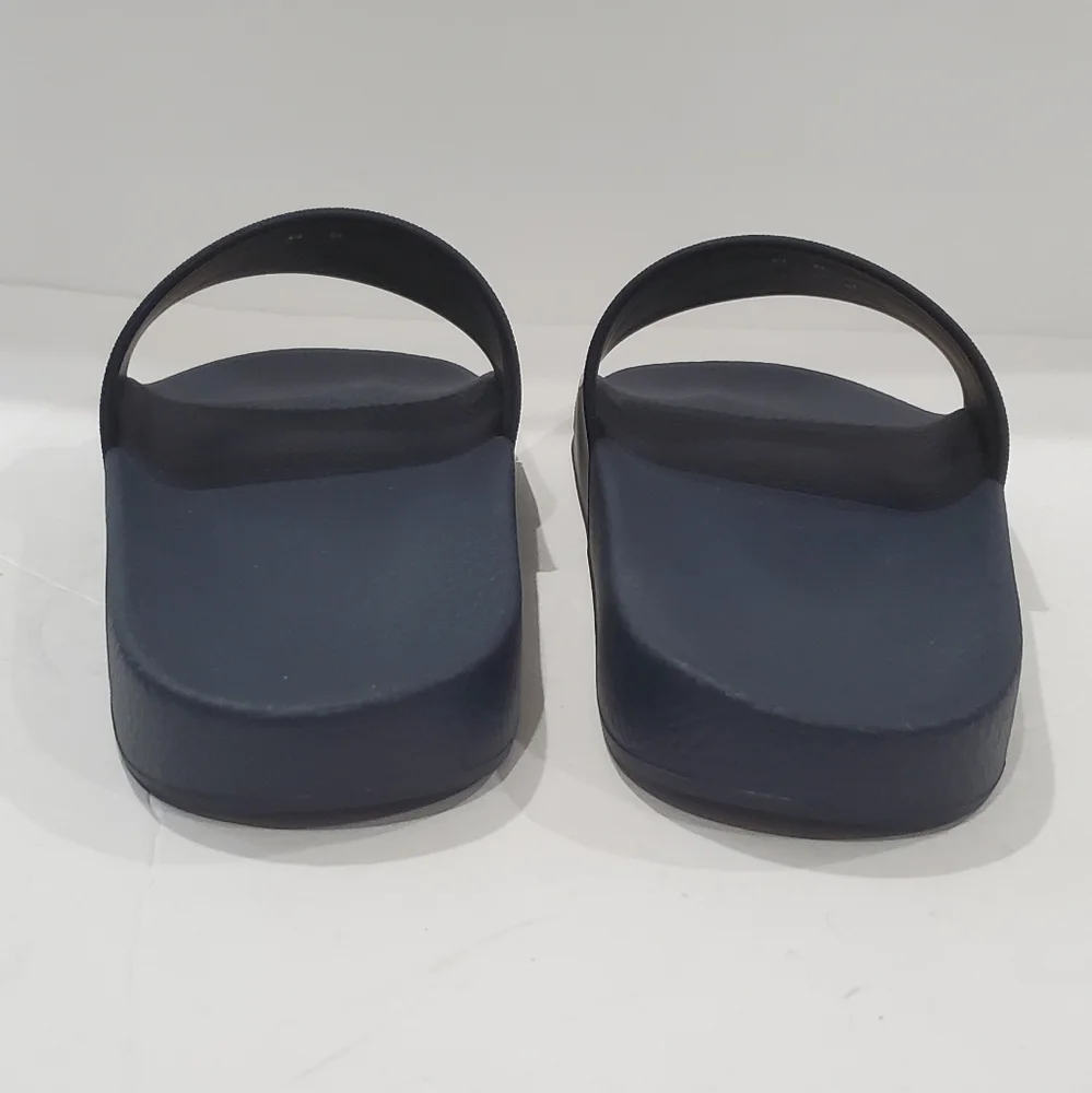 SALVATORE FERRAGAMO Groove 2 Slide mens slide Sandal in navy blue size 8m shoes